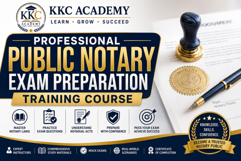 Professional Public Notary Exam Preparation Training Course