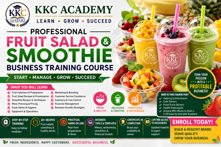 Professional Fruit Salad & Smoothie Business Training Course