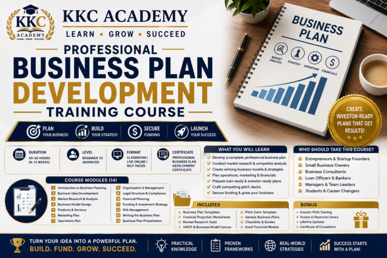 Professional Business Plan Development Training Course