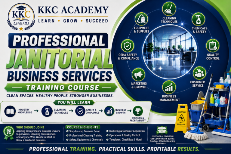 Professional Janitorial Business Services Training Course