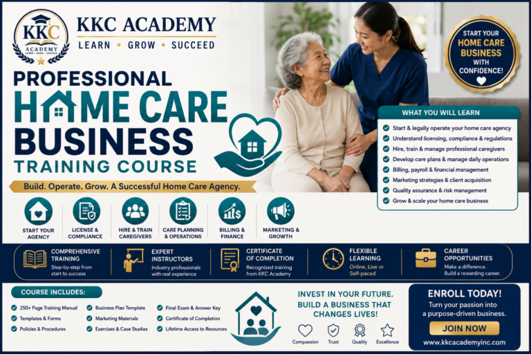 Professional Home Care Business Training Course