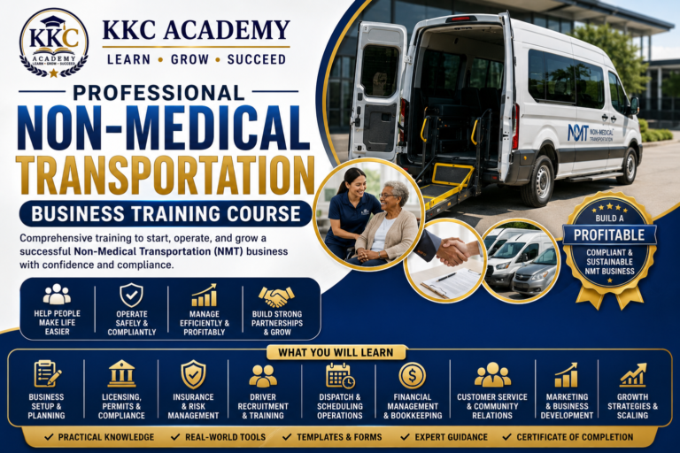 Professional Non-Medical Transportation Business Training Course