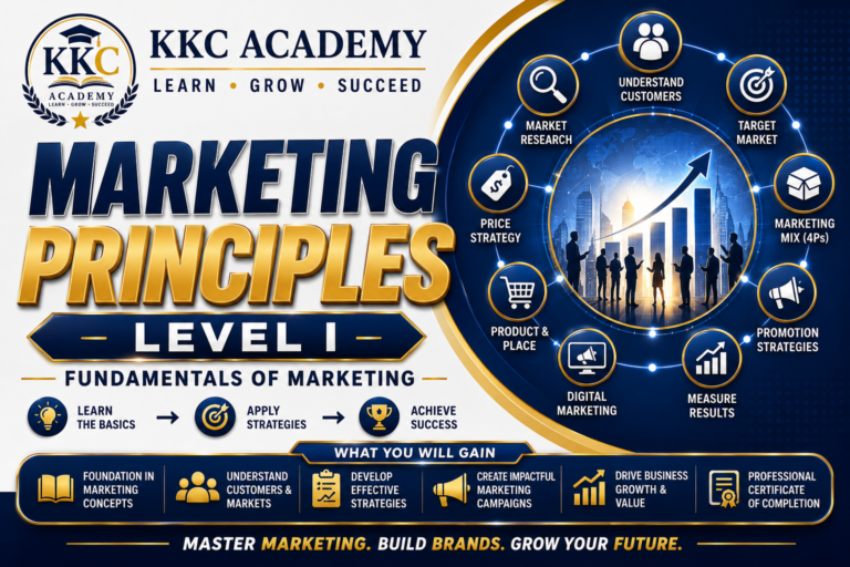 Professional Marketing Principles – Level I (Fundamentals of Marketing)
