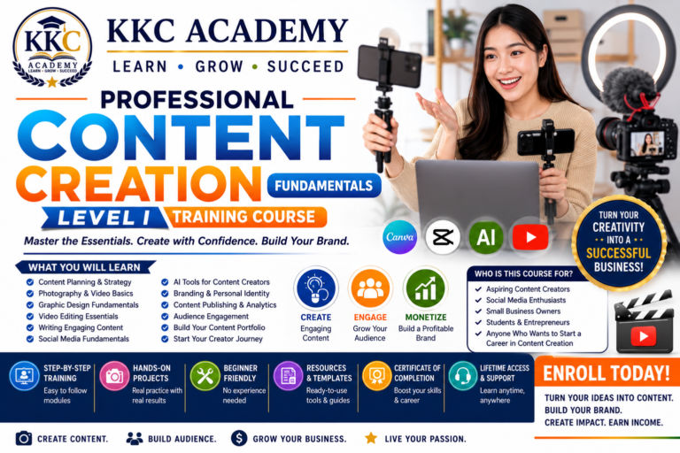 Professional Content Creation Fundamentals – Level I Certificate